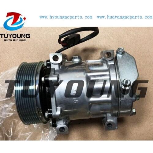 Sanden SD7H15 Auto Air Conditioning Compressor For JCB Vehicle 32008562 12V 8PK