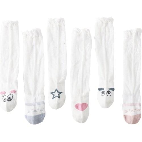 Summer Mesh Boneless Mosquito Socks Baby Over-Knee Socks Breathable Baby Socks Childrens Thin Cotton Socks