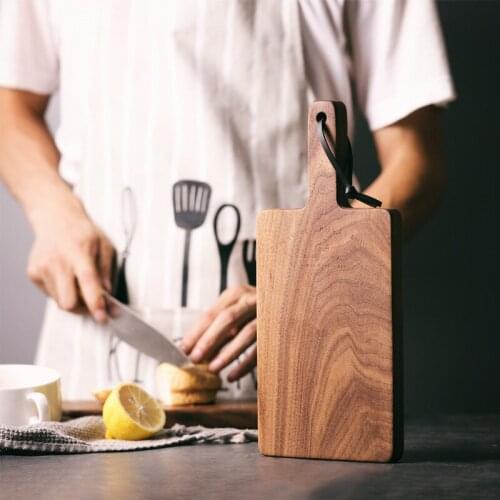 Fashion Cutting Board North American Black Walnut Supplementary Food Board Creative Solid Wood Cutting Board Bread Fruit Board
