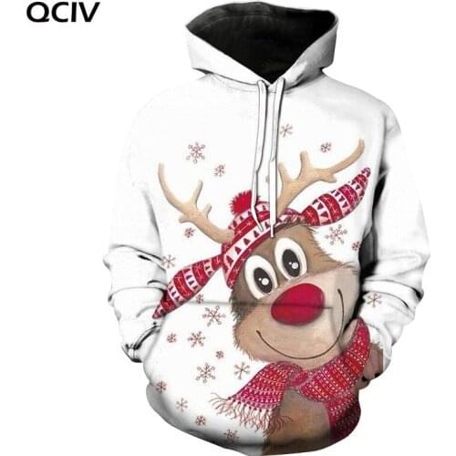 Men and women sweatshirts 2020 new spring winter lovely moose Harajuku men 3D hoodie christmas hoodies unisex clothing