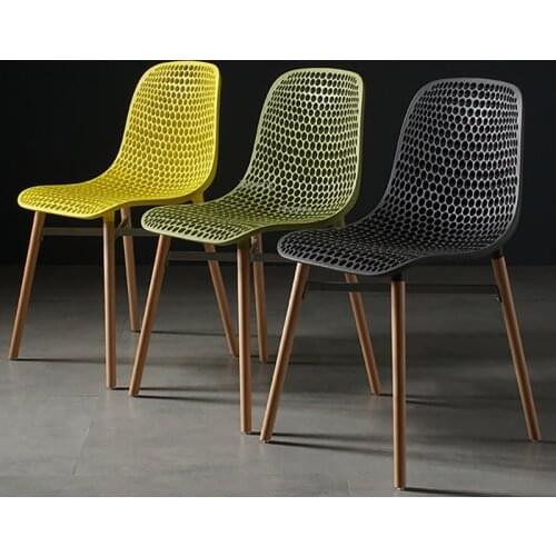 Nordic Home Dining Chair for Dining Room Simple Modern Leisure Fashion Plastic Dining Chair Designer Creative Backrest Chair