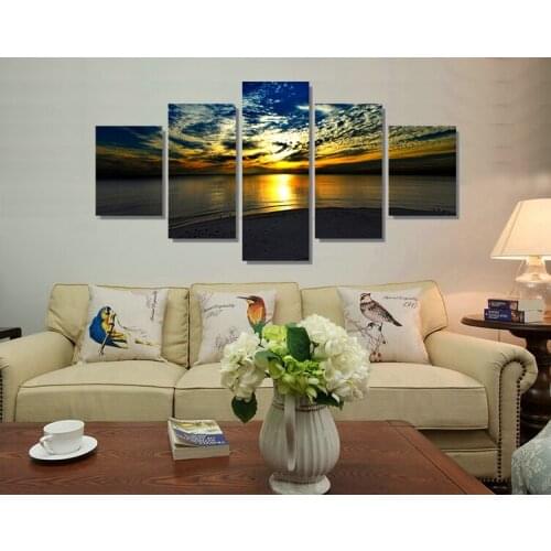 Charming Seascape and Prints Landscape Painting Printed on Canvas Wall Art Picture for Living Room Home Decorations UnFramed