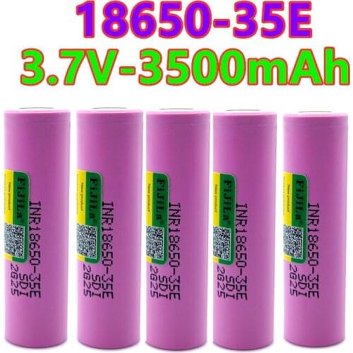 1-20PCS FiJiLa 100% Original For samsung 18650 3500mAh 20A discharge INR18650 35E 18650 battery Li-ion 3.7v rechargable Battery