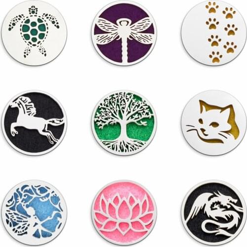 316L Stainless Steel Diffuser Necklace Plate Designs Jewelry Accessories For 25mm Diffuser Locket Bracelet Just Design No Bangle