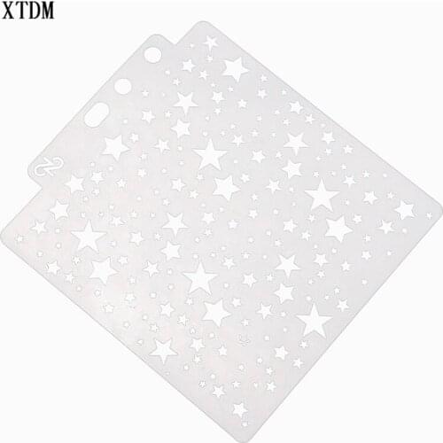 Gypsophila plastic mold shield DIY cake scrapbook stencils hollow Embellishments printing lace ruler Valentines Day