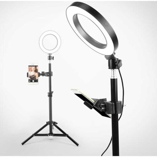 26CM LED Ring Light Photo Studio Camera Photography Dimmable Video Light for Youtube Makeup Selfie with Tripod Phone Holder
