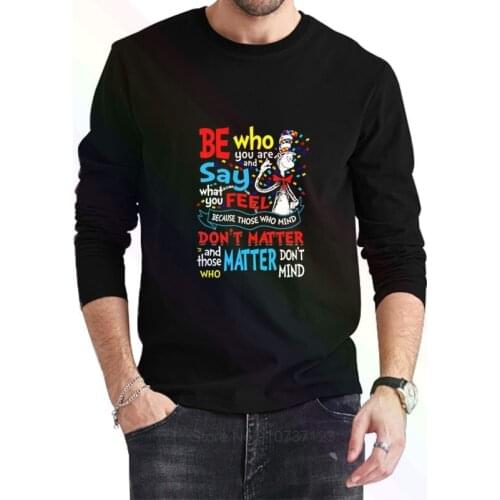 Those Who Mind Don't Matter And Those Who T-Shirt 2021 Newest Summer Mens Long Sleeve Popular Tees Shirt Tops Novel Unisex