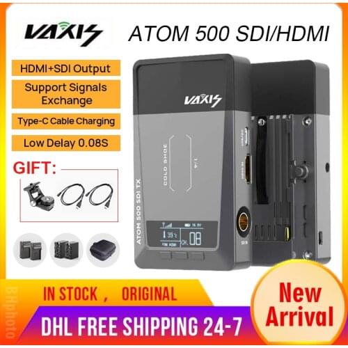 Vaxis ATOM 500 SDI HDMI Transmission for Camera Ipad Wireless Image Video 1080P HD Transmitter Receiver VS Hollyland mars 400S