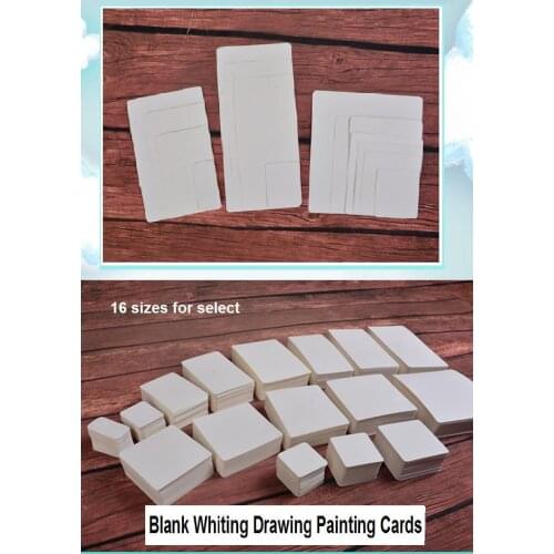 200 PCS Blank Empty White Writing Painting Drawing Diary Notes Memory Cards