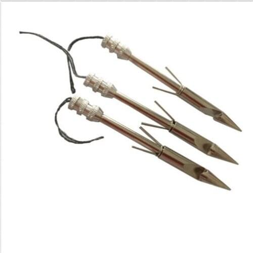 3PK 3.6" Stainless steel Fishing Arrow Broadheads Slingshot Catapult Arrow Shaft