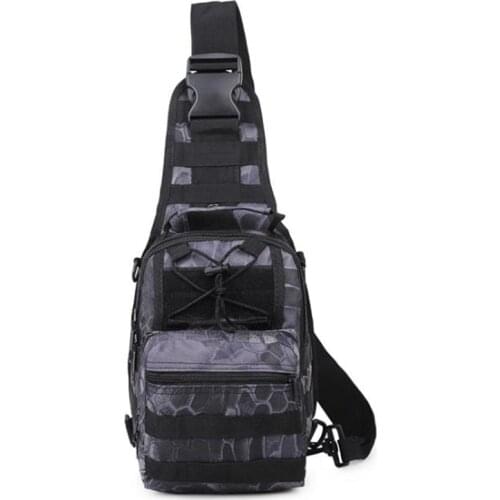 600D Military Tactical Shoulder Bag Camping Hiking Bag Outdoor Molle Chest Pack Crossbody Hunting Backpack 12 Colors