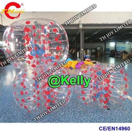 Free shipping 11pcs bubble balls come with 1pc free pump, cheap inflatable football bubble balls, durable soccer bumper balls