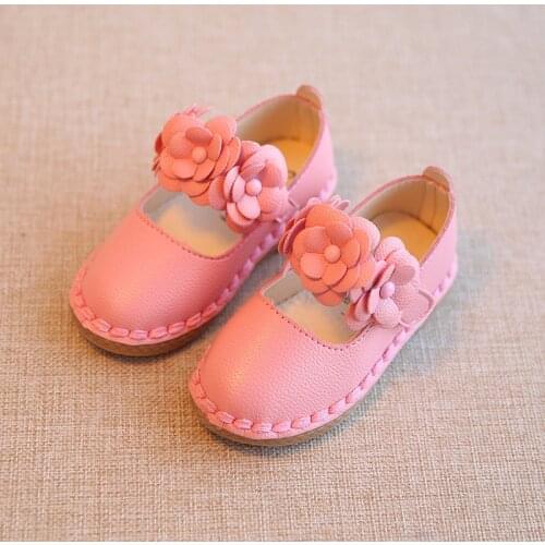 Flower Kid Shoes Little Girls Dress Wedding Leather Toddler Shoe Prinses Children Party Shoe 1 2 3 4 5 6 7 8 9 10 11 12 Year Old