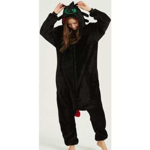 Kids How to Train Your Dragon Toothless Onesies Anime Cosplay Costume Adult Pajamas One Piece Pyjamas Hooded Sleepwe