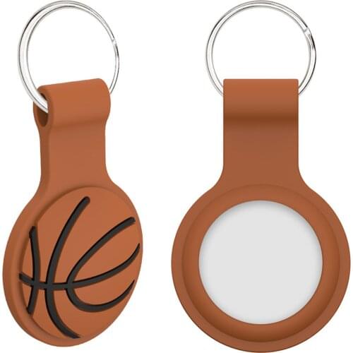 For AirTags For Iphone Loss Preventer Anti Scratch & Lost Case Protective Skin Sleeve Cover Cartoon Basketball Shockproof Case