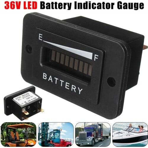 36 Volt Battery Indicator Black Batteries Capacity Tester Monitor Cars Cell Test Parts for EZGO Club Car Yamaha Golf Cart Meter