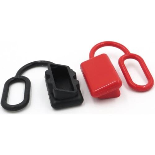 Powerbank hat Anti Dust Cap Cover end SH50 plug connector 50amp dual pole battery 50A 600V Rubber Red or Black