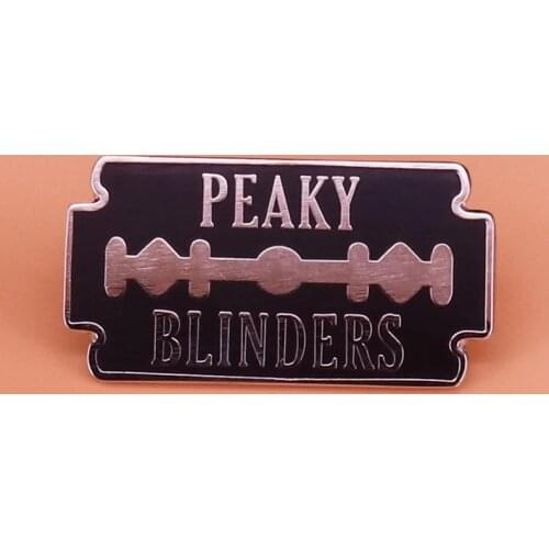 Peaky Blinders Razor Blade Enamel Pin Birmingham Gangster TV Fans Classic Collection