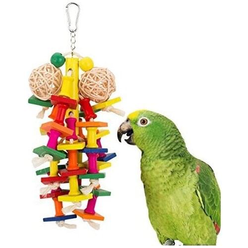 LHXMAS Four hanging Parrot bite toy Parrot toys swing ladder
