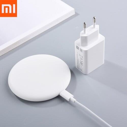 Original 18W Qi Wireless Charger For Xiaomi 11 10 9 Pro For Iphone 11 12 X XR XS Max 8 Fast Charging Pad EU Adapter Type C Cable