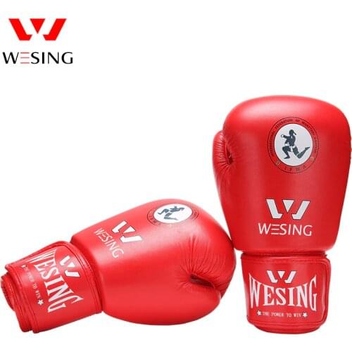 Wesing IFMA Approved Muay Thai Gloves Training Competition Sanda Fighting Gloves Boxing Gloves 10oz Men Women Micro Fiber