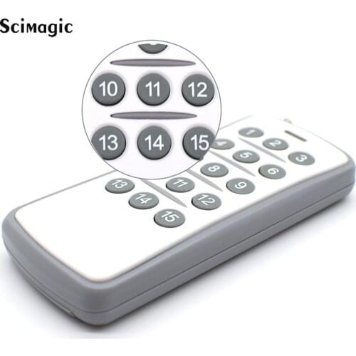 433MHz 15CH Garage Door Wireless Remote Control Transmitter 15 Buttons RF remote controller 433 mhz Learning code