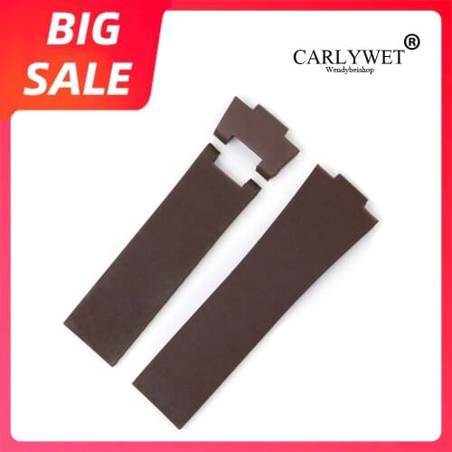 CARLYWET 22*10mm / 25*12mm TOP Quality Blue Waterproof Silicone Rubber Replacement Wrist Watch Band Strap Belt For Ulysse Nardin