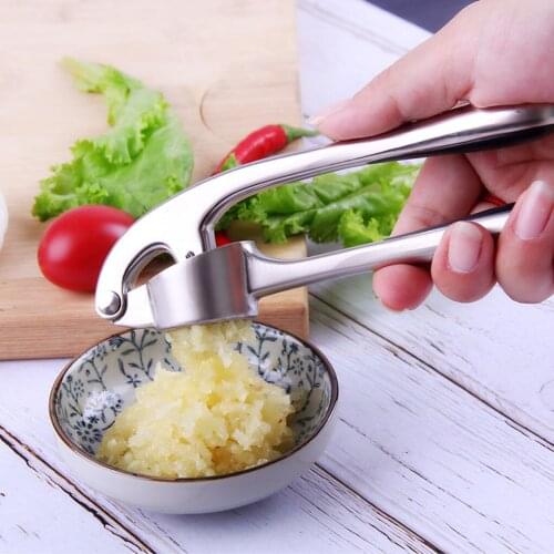 Manual Garlic Press Crusher Handheld Ginger Mincer Zinc Alloy Squeezer Kitchen Household Garlic Chopper
