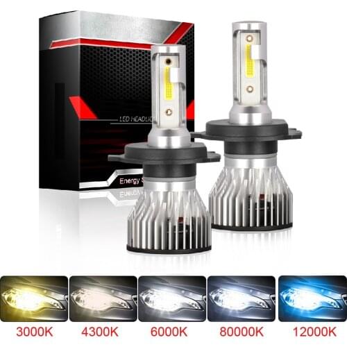 12000LM F2 car headlight Auto LED H7 H1 H4 H11 H8 H16 9005 HB3 9006 HB4 9012 9004 9007 H13 led bulb 6000K 12000K 12V lamp light
