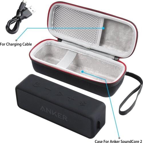 New EVA Speaker Protective Case Cover Portable Carrying Storage Box Bag Pouch for ANKER SoundCore 2 Bluetooth Speakers Soundbox