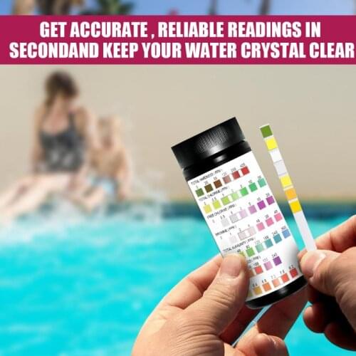 100-piece 7-in-1 Aquarium Fish Tank Water Tropical Test Strip Kit Nitrite PH Test Strip KH GH NO2 NO3 Bromine And Chlorine Test