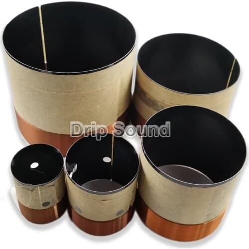 2pcs 25.5/35.5/38.5/49.5/51.5/61/61.5/62.8/63.5mm Core Bass Voice Coil BASV Black Aluminium Woofer Sound Drive Speaker Repair