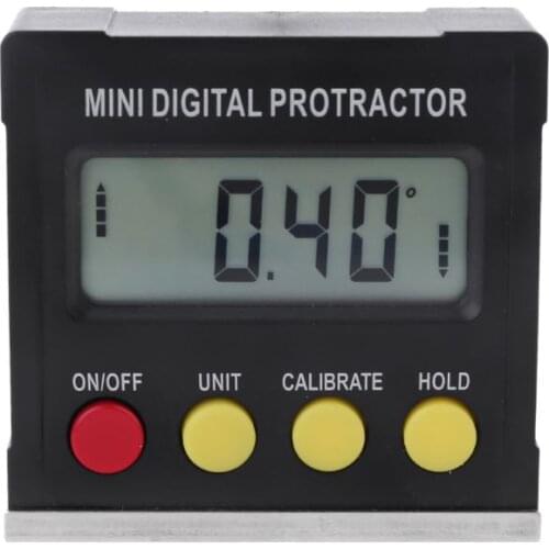 360 Degree Light Weight Durable Digital Protractor Inclinometer Electronic Level Box Magnetic Base Measuring Tools