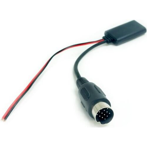 Biurlink Car Stereo Bluetooth 5.0 Music AUX Adapter Wireless MP3 Audio Input Cable Adaptor For Kenwood Stereo 13Pin Plug