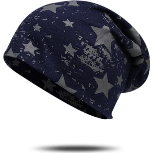 High quality brand star Baotou trendy hats, warm autumn and winter hats, fashionable hip-hop personality beanie caps SP017