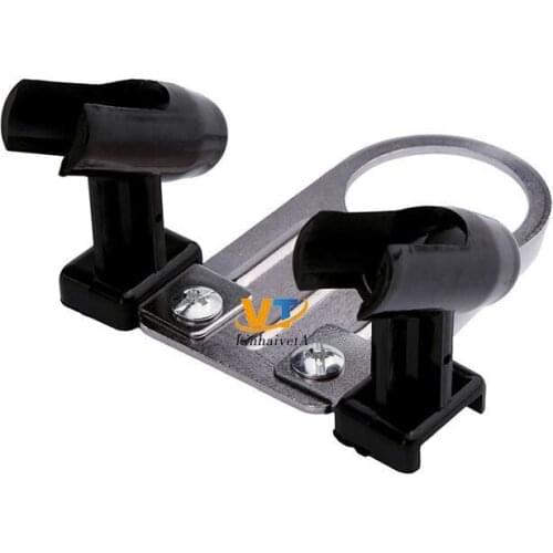 Airbrush holder attaechs to compressor stand holds up 2 air brush guns for Airbrush Holder Stand Support Airbrushes Paint Hobby