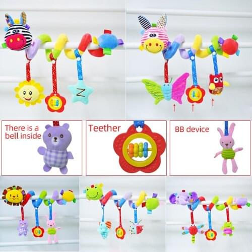 Baby Carriage Hanging Toys Cradle Crib Decoration 2020 NEW Baby Rattles Teether Hot Sale Plush stuffed toy infant toys