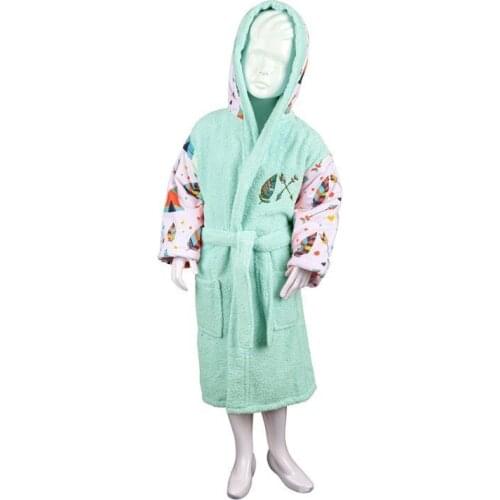 İndian 100 Cotton Child Robe 1-2 Age