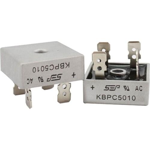 5PCS Diode Bridge KBPC5010 50A 1000V Diode Bridge Power Rectifier Electronic Components