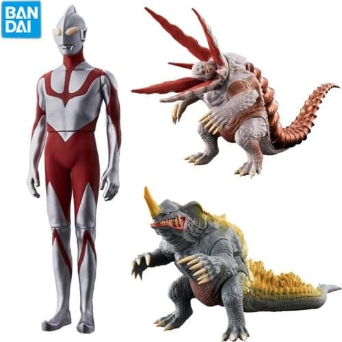 Bandai Ultraman Shin Japanese Anime Neronga Gabora Action Figures Cartilage Model Ultraman Fight Monsters Kids Toys Collections