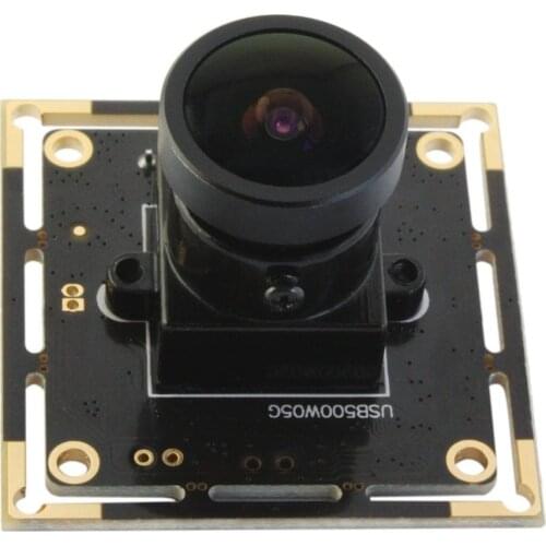 ELP 5MP High Resolution High frame rate 30fps at 1080P 1/2.5 inch Aptina MI5100 CMOS Sensor 170degree Fisheye Camera Module