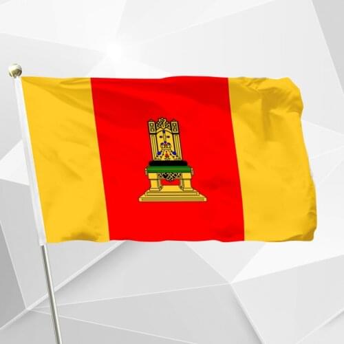Russia Tver Oblast Flag 150X90cm (3x5FT) 120g 100D Polyester Double Stitched High Quality Free Shipping