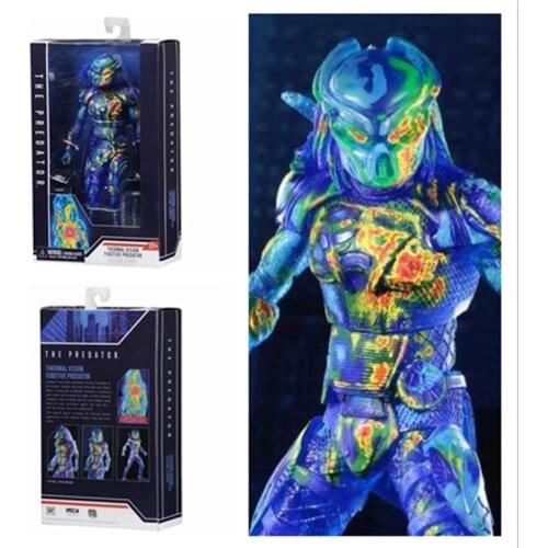 The Predator Thermal Vision Fugitive Predator NECA Action Figure Alien Predator PVC Collectible Model Toy Birthday Gift 18cm