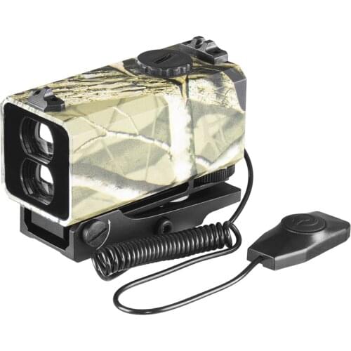 Camouflage Mini Laser Range Finder Mount Rifle Rangefinder for Outdoor Hunting Shooting Distance Speed Measurer 700m Real-time