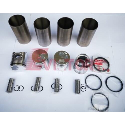 For YANMAR KOMATSU 4D98E 4TNE98 engine overhaul rebuild kit and 4 pcs conneting rod