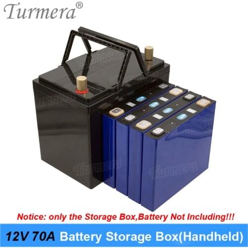 Turmera 12V Battery Storage Box Can Build 70Ah to 100Ah for 3.2V Lifepo4 Battery Use for Solar System Uninterrupted Power Supply
