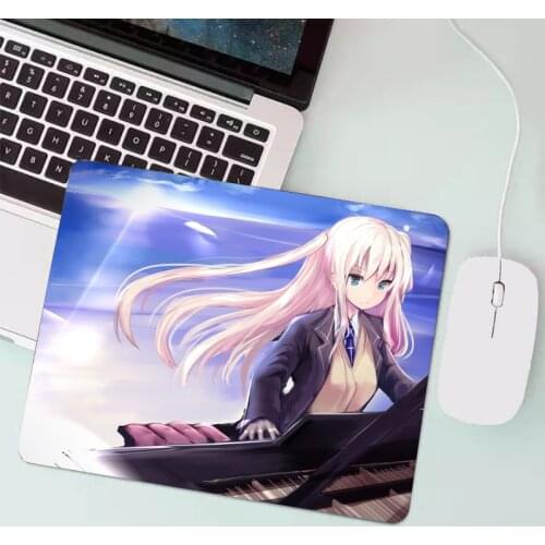 Mouse pad anime kawaii trumpet table mat anime comics personalized picture custom computer rubber diy own carpet pad for gamers