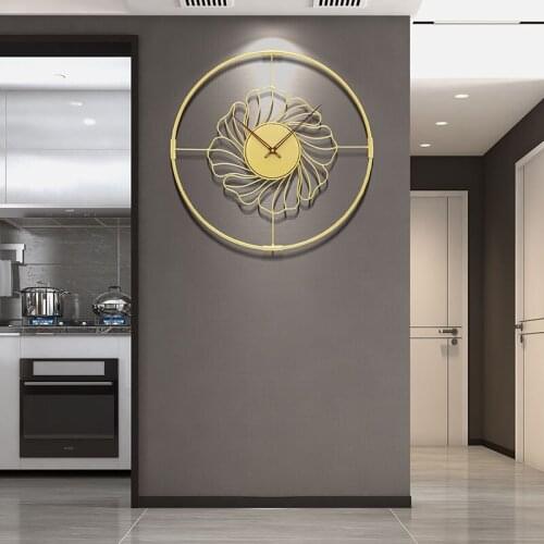 Creative Large Metal Wall Clock Modern Design Silent Creative Living Room Wall Clock Kitchen Horloge Mural Home Watch Modern