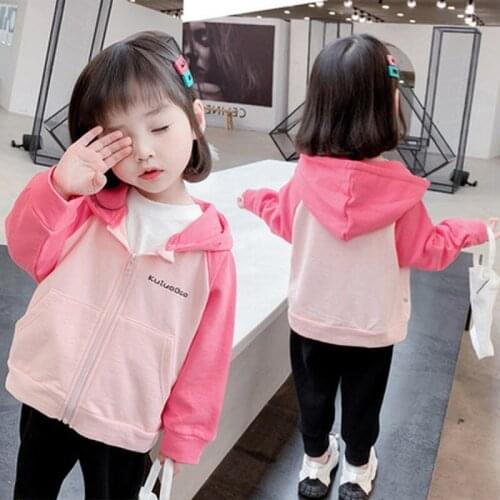 Jackets for Girls Kids Long Sleeve Cute Coats Fashion Spring Autumn Children Outwear 2021 New Girls Casual Clothing CLY013