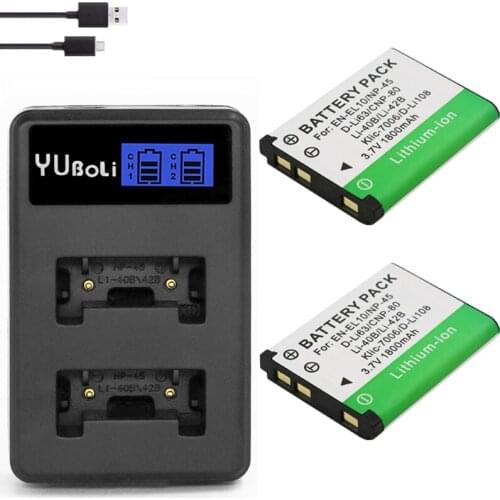Li-40B Li 40B Li-42B Battery+LED USB Dual Charger for Olympus for FUJIFILM fuji NP-45 NP 45 NP45 NP 45A 45B 45S EN-EL10